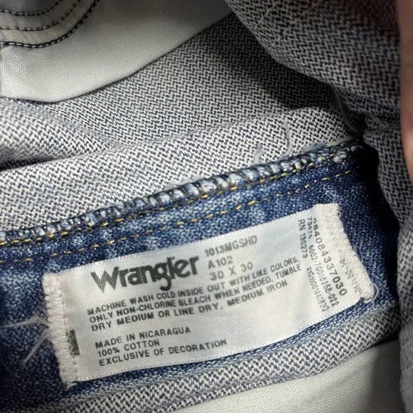 Wranglers Size 30X30 Medium Wash George Strait Collection Straight Leg Jeans - Picture 5 of 9